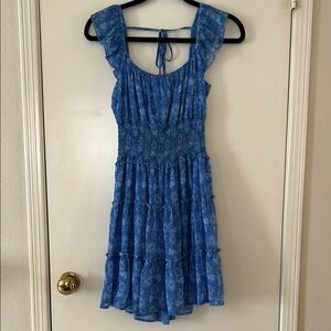 Trixxi Women’s Blue Floral Sundress